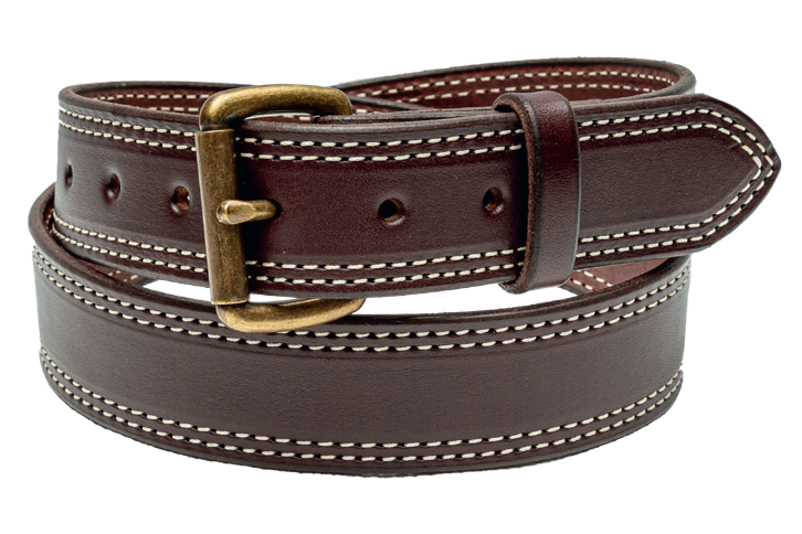 Double-Stitched Belt w/ Roller Buckle