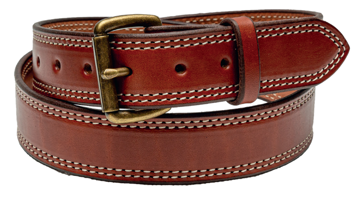 Double-Stitched Belt w/ Roller Buckle