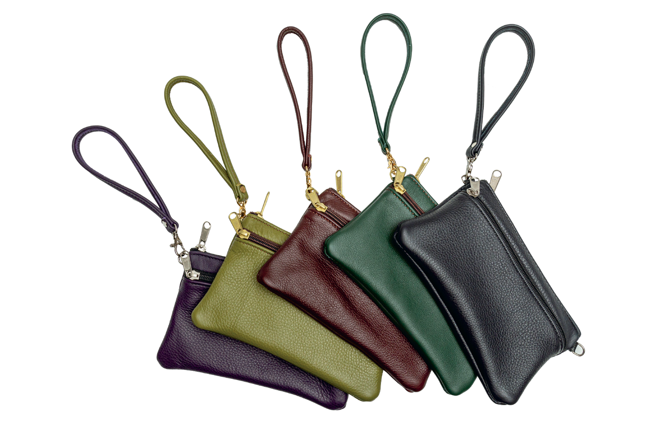 Double Zipper Clutch